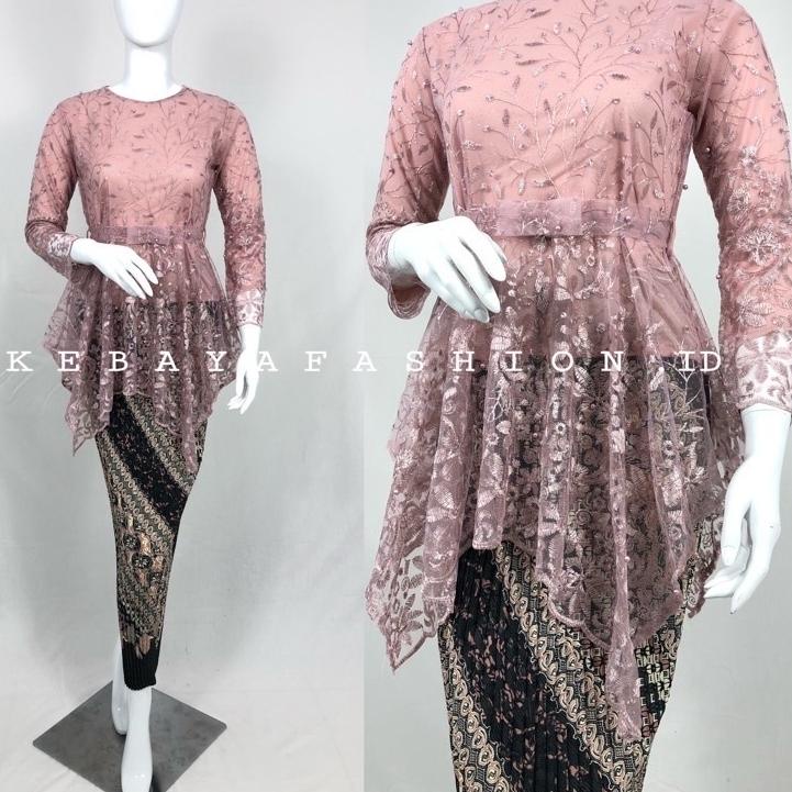 Oke Price.. Kebaya Modern Stelan kebaya Brukat Kebaya Remaja wisuda Set Kebaya Brokat Couple