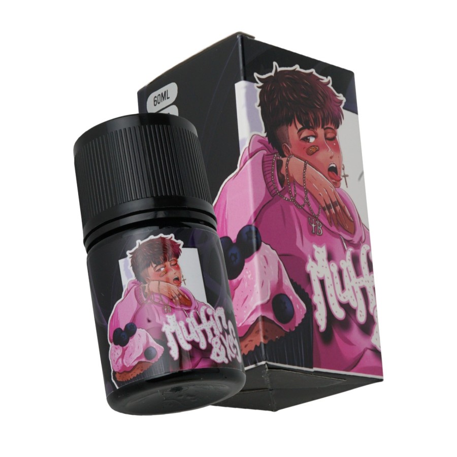 MUFFIN &amp; XES FREEBASE NEW LIQUID V2 BLACKBERRY MUFFIN CAKE 60ML - 100% AUTHENTIC BY REZA X ORA BREW