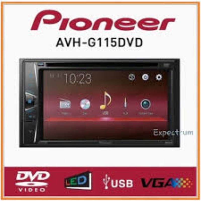paling Laris Pioneer Avh-G115Dvd Tape Mobil Avh G115 Dvd Double Din Head Unit Audio