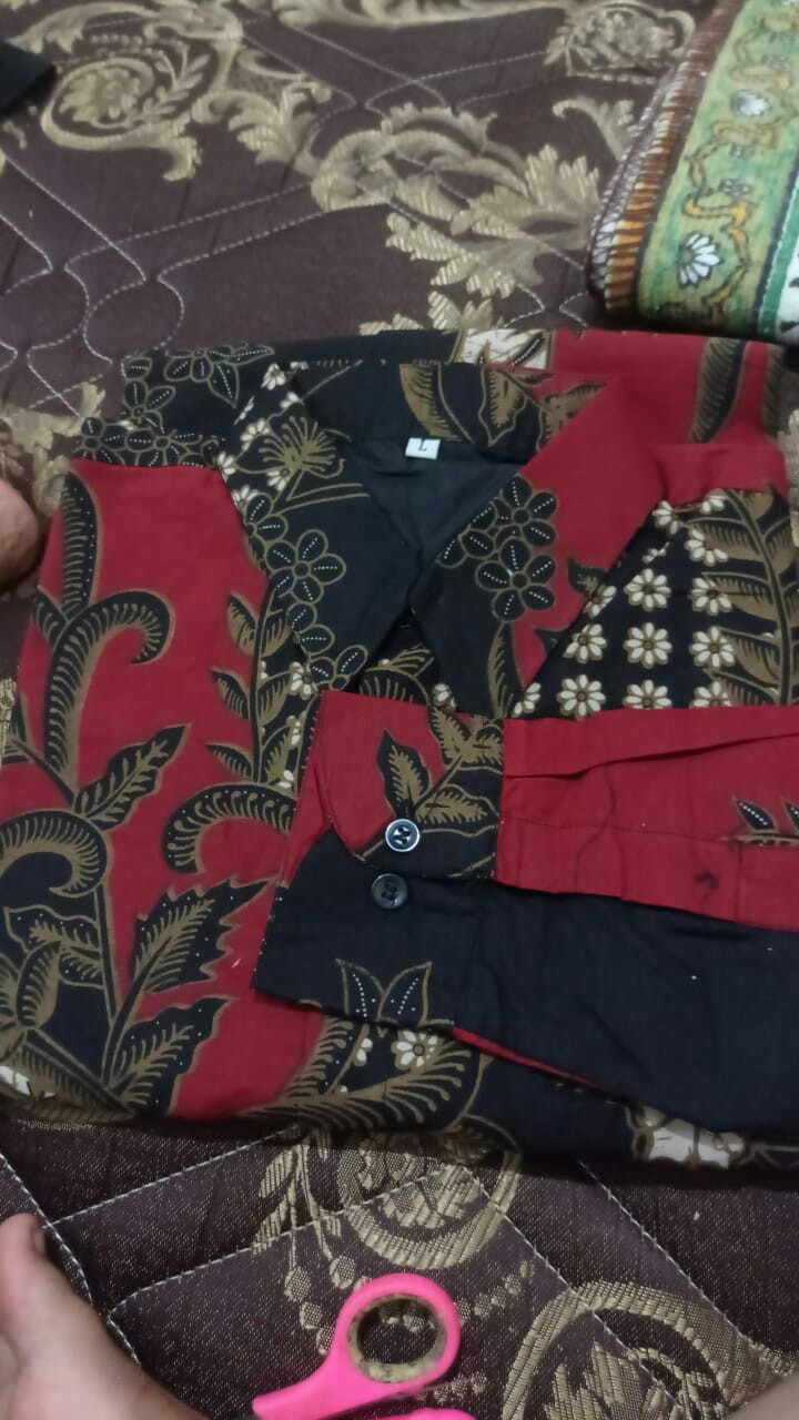 [full Ffurin] Kemeja Batik Pria Lengan Panjang Motif Jayanegara Bahan Katun Halus Sragenan