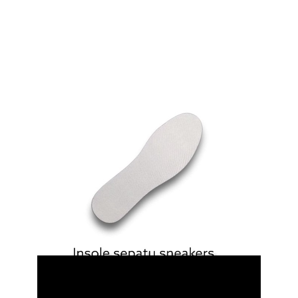 Insole sepatu sneakers sport hitam putih 4 mm