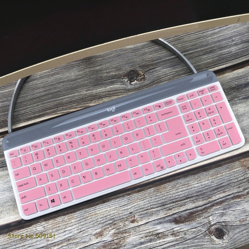 Cover Pelindung keyboard Wireless Logitech MK470 K580 Slim Bahan Silikon Anti Debu