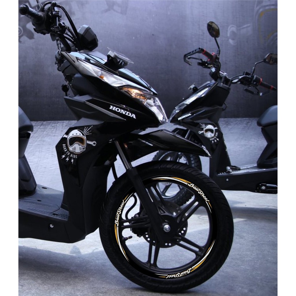 Stiker Velg Beat Street 14 Inch Sticker Decal Motor Honda Shopee Indonesia