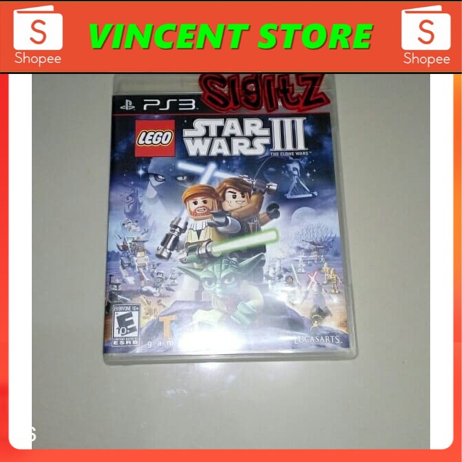PRODUK ORIGINAL bd PS3 kaset game LEGO STAR WARS 3 lll