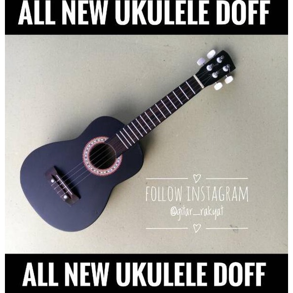 KIRIM HARI INI UKULELE DOFF | UKULELE SENAR 4 | UKULELE | UKULELE SOPRANO | KENTRUNG | GITAR UKULELE | GITAR (ART. Y6025)-3