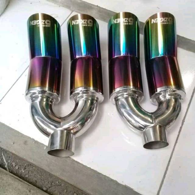 knalpot racing mobil 5 zigen pelangi