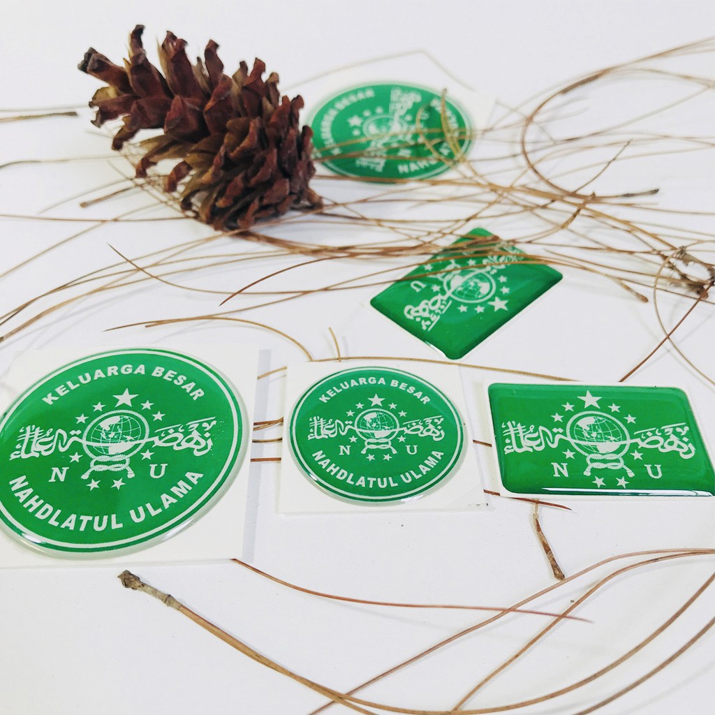 Stiker Emblem NAHDLATUL ULAMA / NU 3D Timbul Lentur