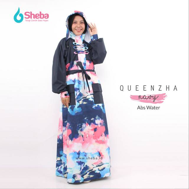 Jas Hujan Muslimah Sheba New Queenzha Model Gamis Termurah