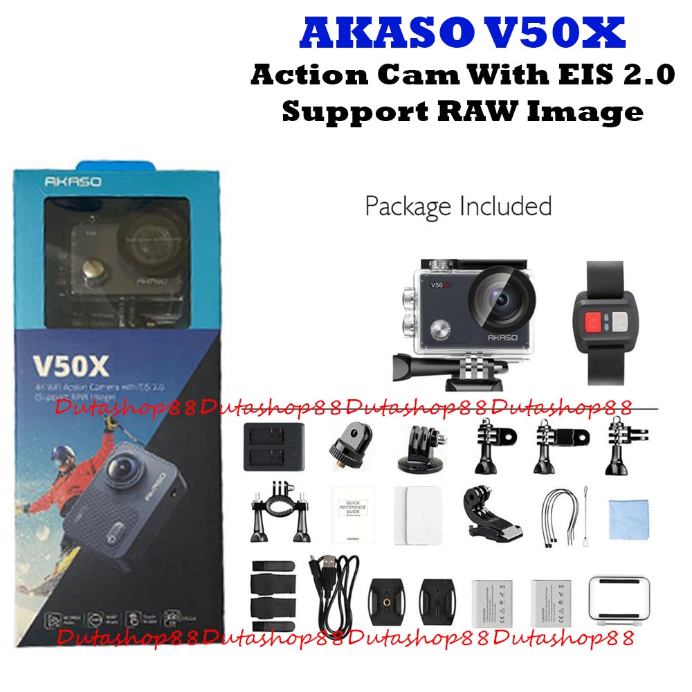 AKASO V50X ACTION CAMERA FULL HD 4K EIS WIRELESS CAM