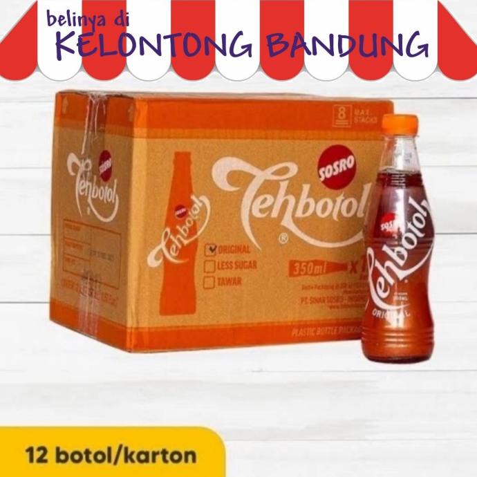 

[ COD ] Teh Botol Sosro 350ml - 1 Dus OBRAL Kode 1335
