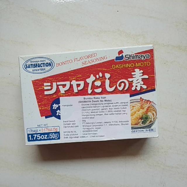 

Shimaya Dashino-moto bumbu rasa ikan 50gr