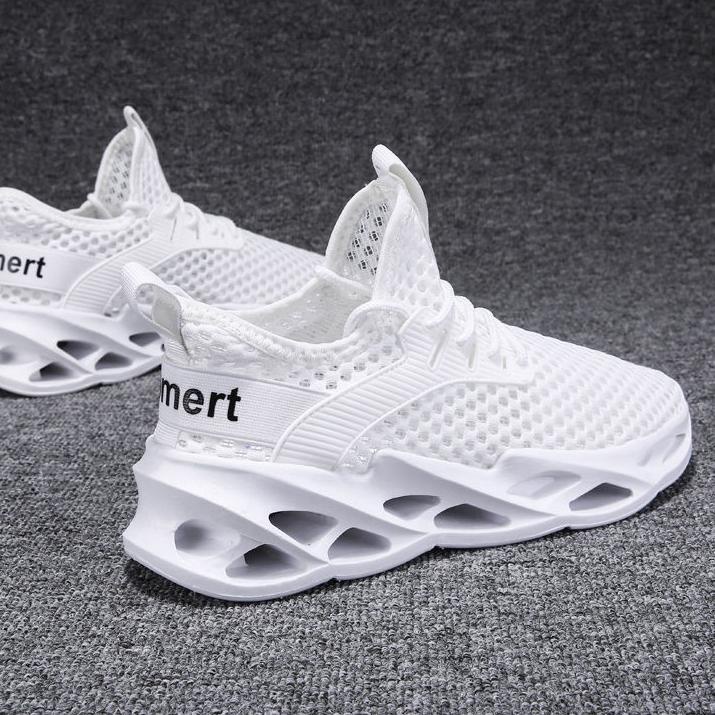 【Hyper Mall O13】 WAADOO Sport Shoes Pria Birdnest Sepatu Running Olahraga Putih **