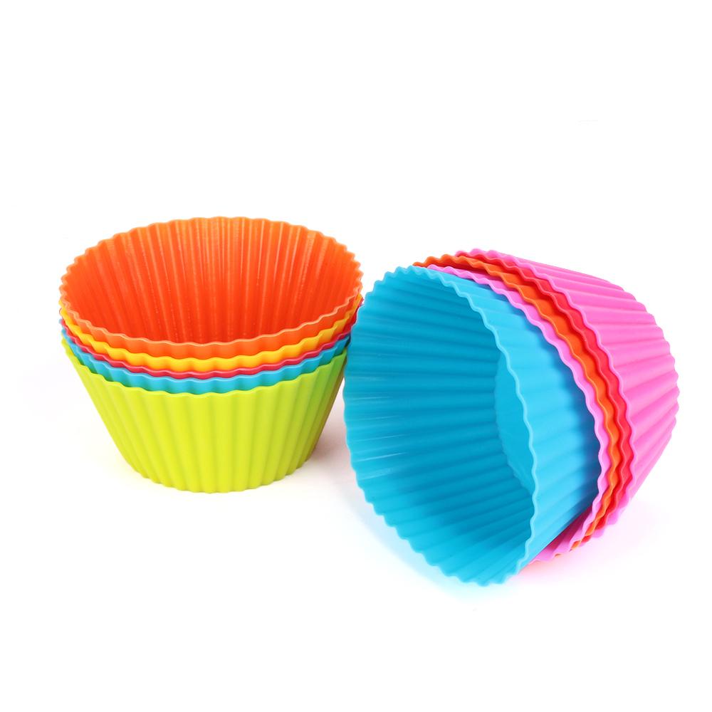 Populer Silicone Cake Cup Reusable Home &amp; Kitchen Pastry Tools Liner Cetakan Kue