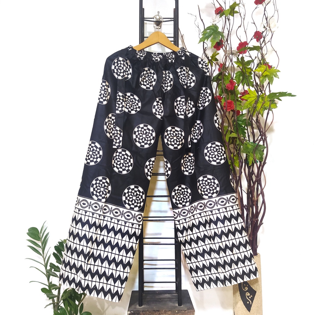 CELANA PANJANG KULOT WANITA DEWASA BAHAN RAYON ADEM NYAMAN MOTIF BATIK-KL Klengan 5