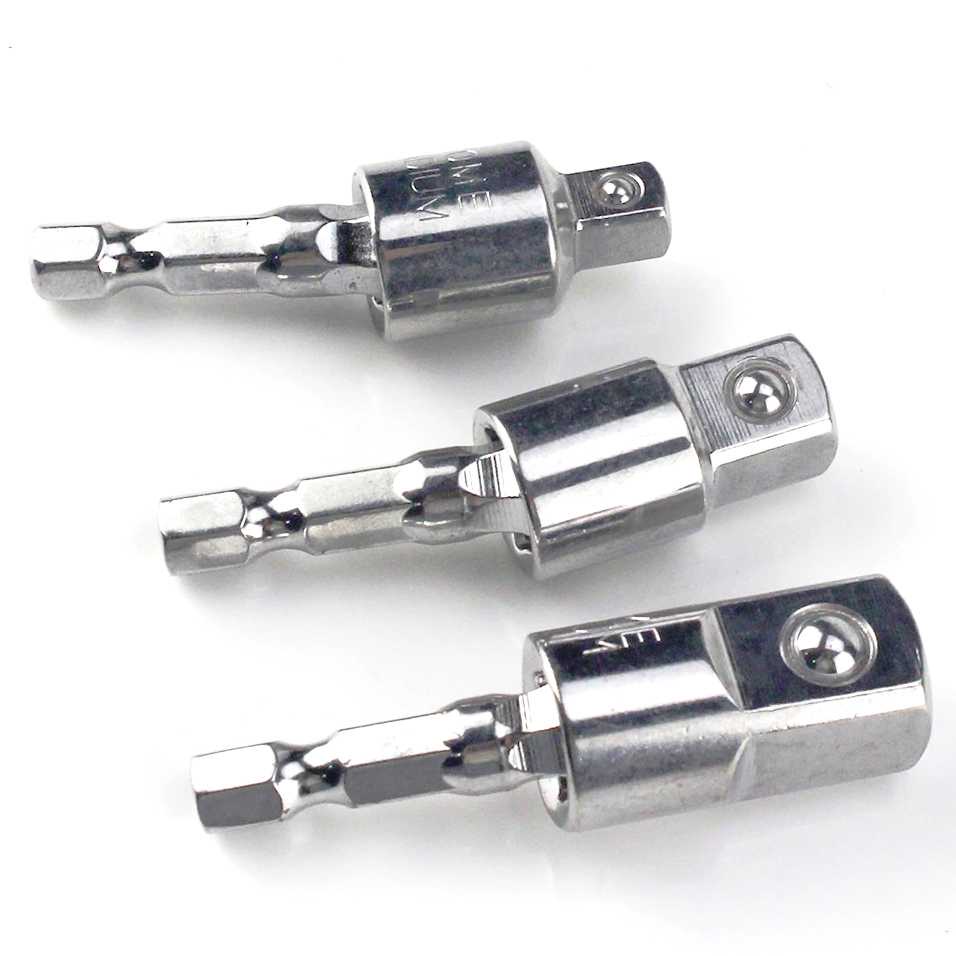 Tuosen Mata Bor Elektrik Adapter Extension Bits Hex 1/4 3/8 1/2 3 PCS ( Al-Yusi )