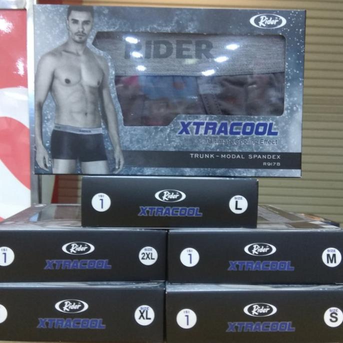 Celana Dalam Pria Boxer Rider Sport Xtracool R917B Isi 1Pcs