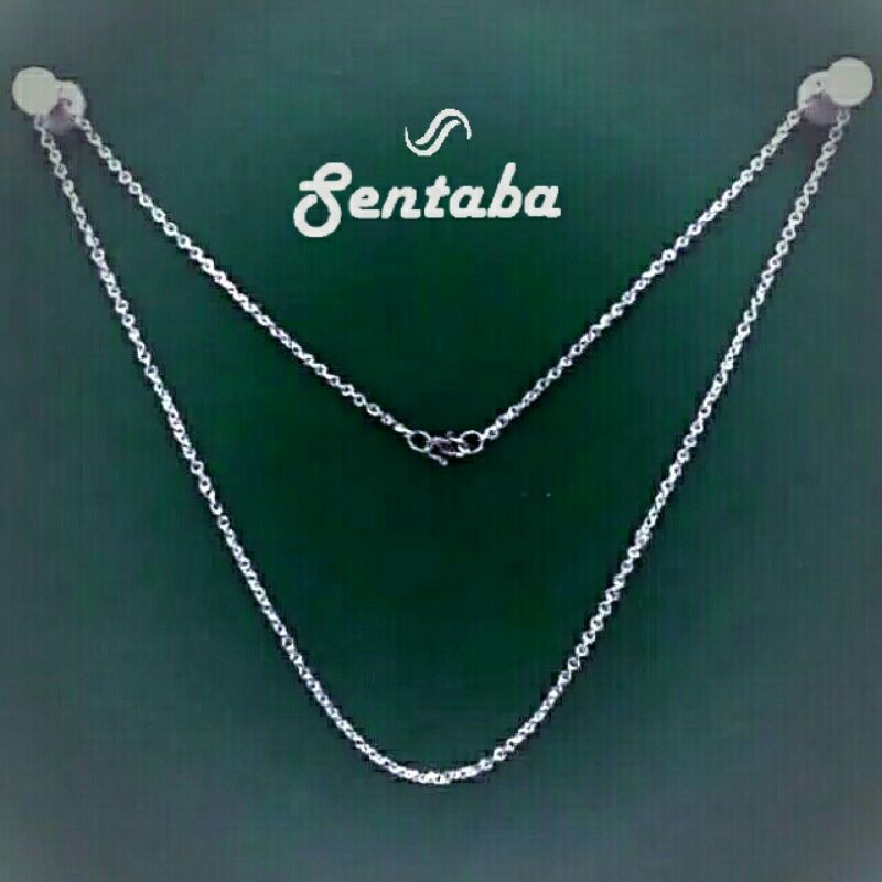 Kalung perak rantai medan