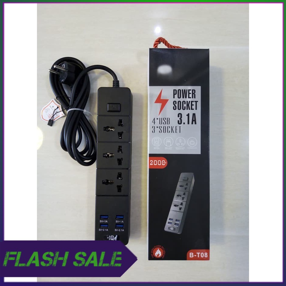 stop kontak port usb charger colokan listrik power socket B T08