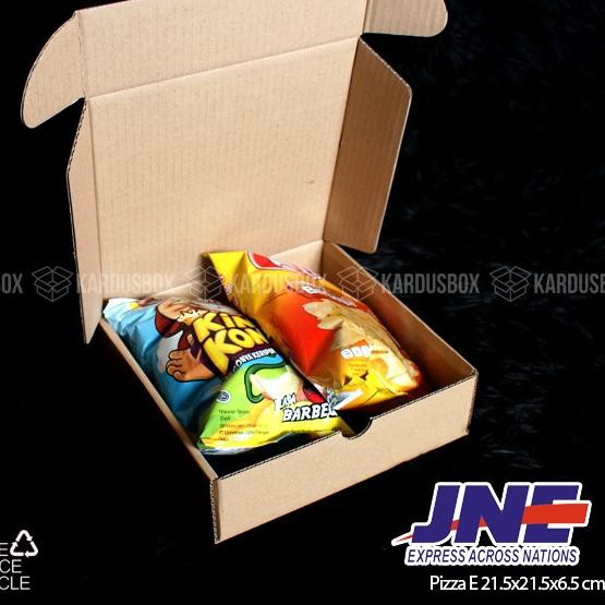 

♟ Kardus | Box | Karton | Packaging PIZZA E [21.5x21.5x6.5cm] 50pcs ♘