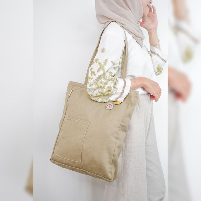 Nina Canvas Totebag - Tweelyforbag - Tas Totebag Wanita - Tas Wanita