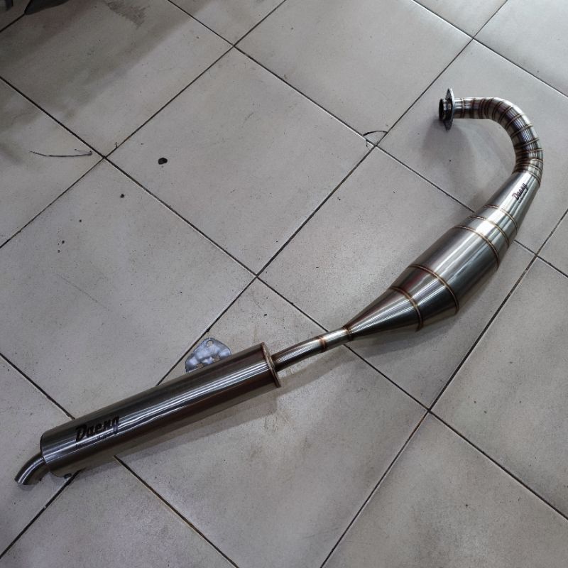 KNALPOT STANDAR RACING NINJA R RR SS L DAENG STAINLESS MODEL BOBOKAN STD RACING