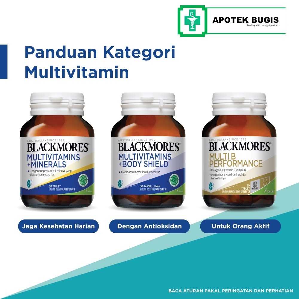 Blackmores Multivitamin + Body Shield 30 Kapsul