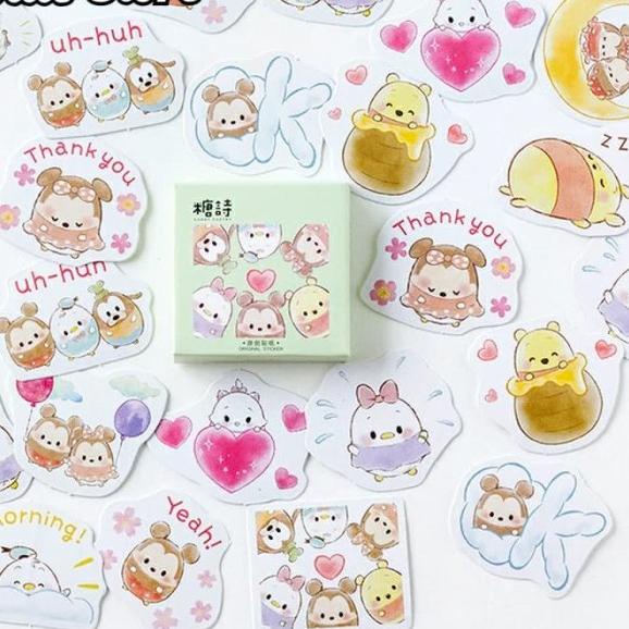 

☉ 45 pcs Sticker Cute Tsum Tsum Mickey Scrapbook DIY Planner Bujo Diary ➩