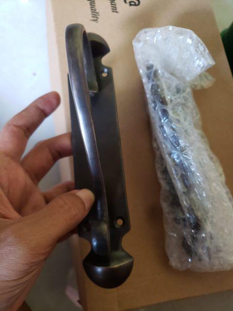 Handle Pintu Mahoni Tarikan Pintu Kotak Gagang Pintu Rumah Minimalis 45 Cm Kunci Stainles Jembatan