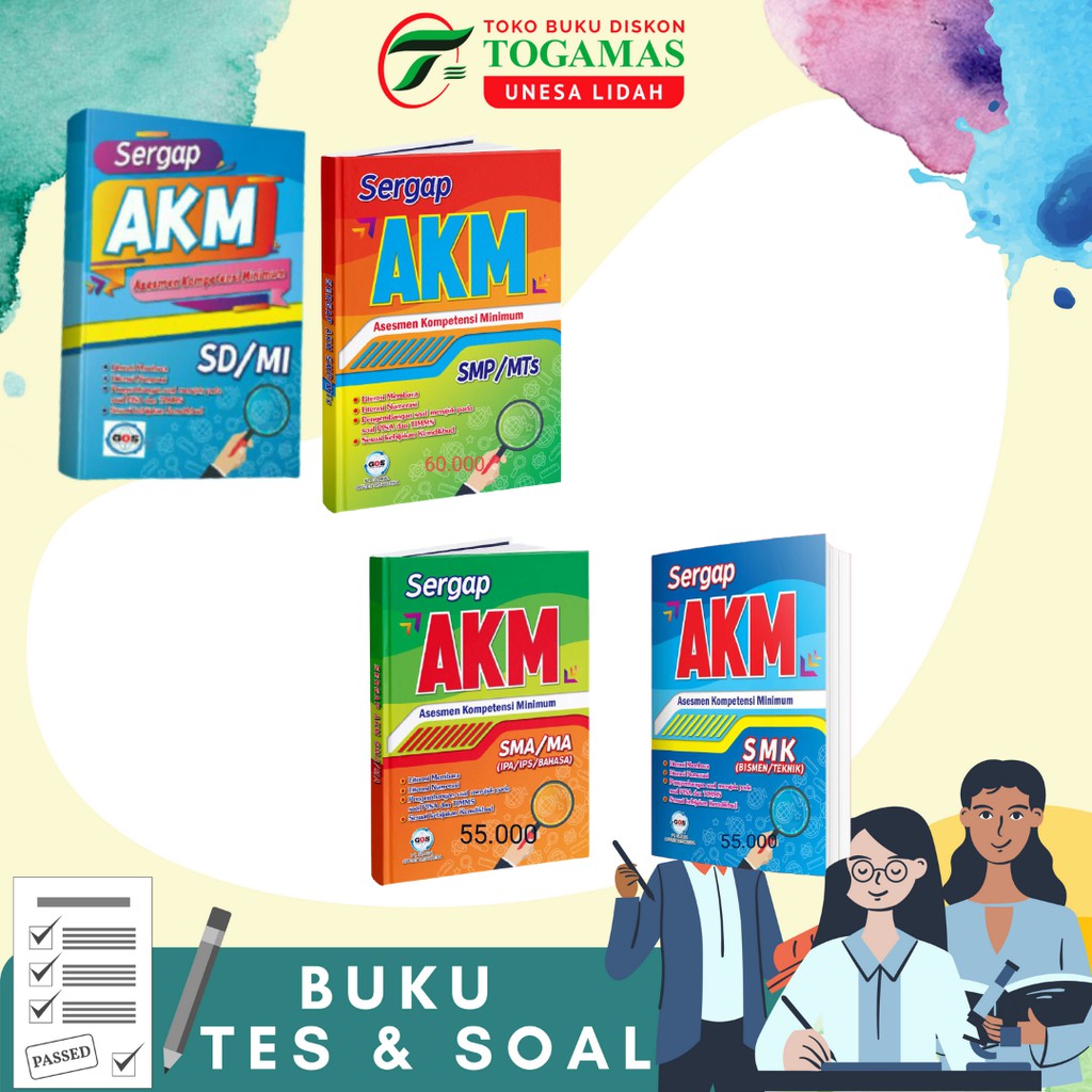 SERGAP AKM (ASESMEN KOMPETENSI MINIMUM) SD/MI // SMP // SMA // SMK