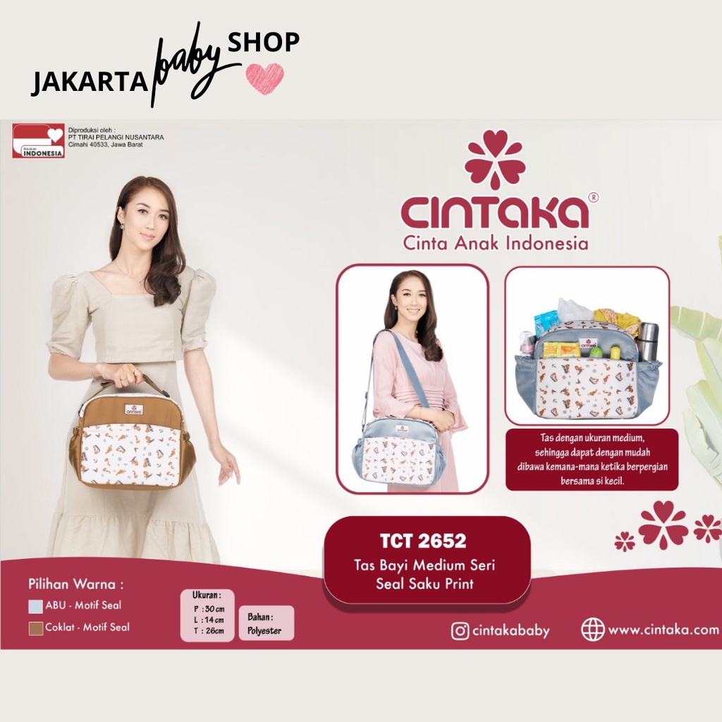 TAS MEDIUM SERI SEAL SAKU PRINT CINTAKA TCT2652