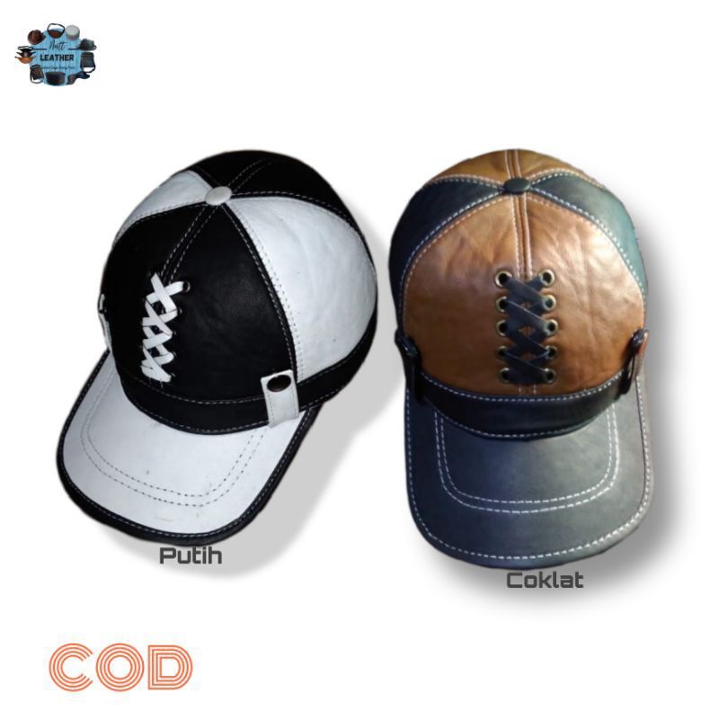 PROMO - Topi Pria Kulit Asli Ori Murah