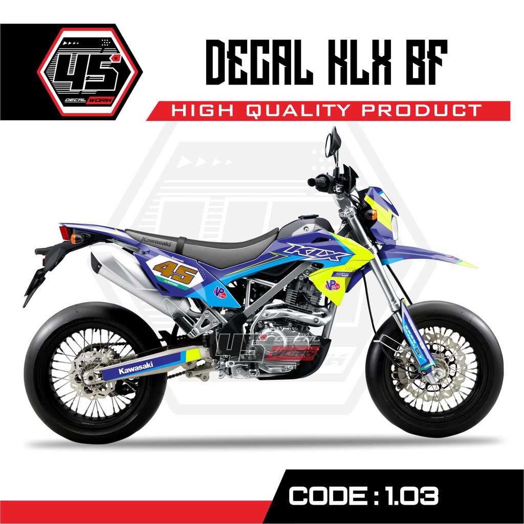 DECAL KLX BF KEREN LAMINASI GLOSS/DOFF
