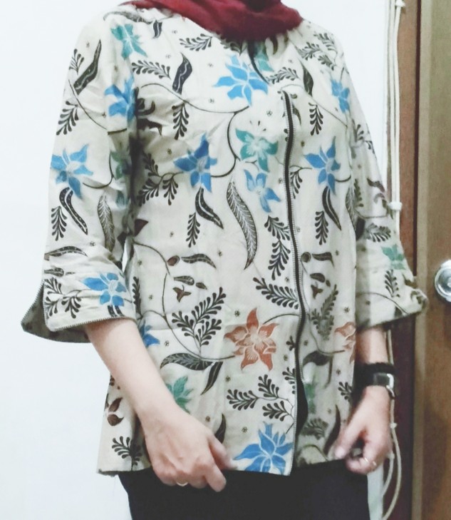 Tunik Zipper Tunik Batik Banyak Motif Pilihan Size L Dan Xl