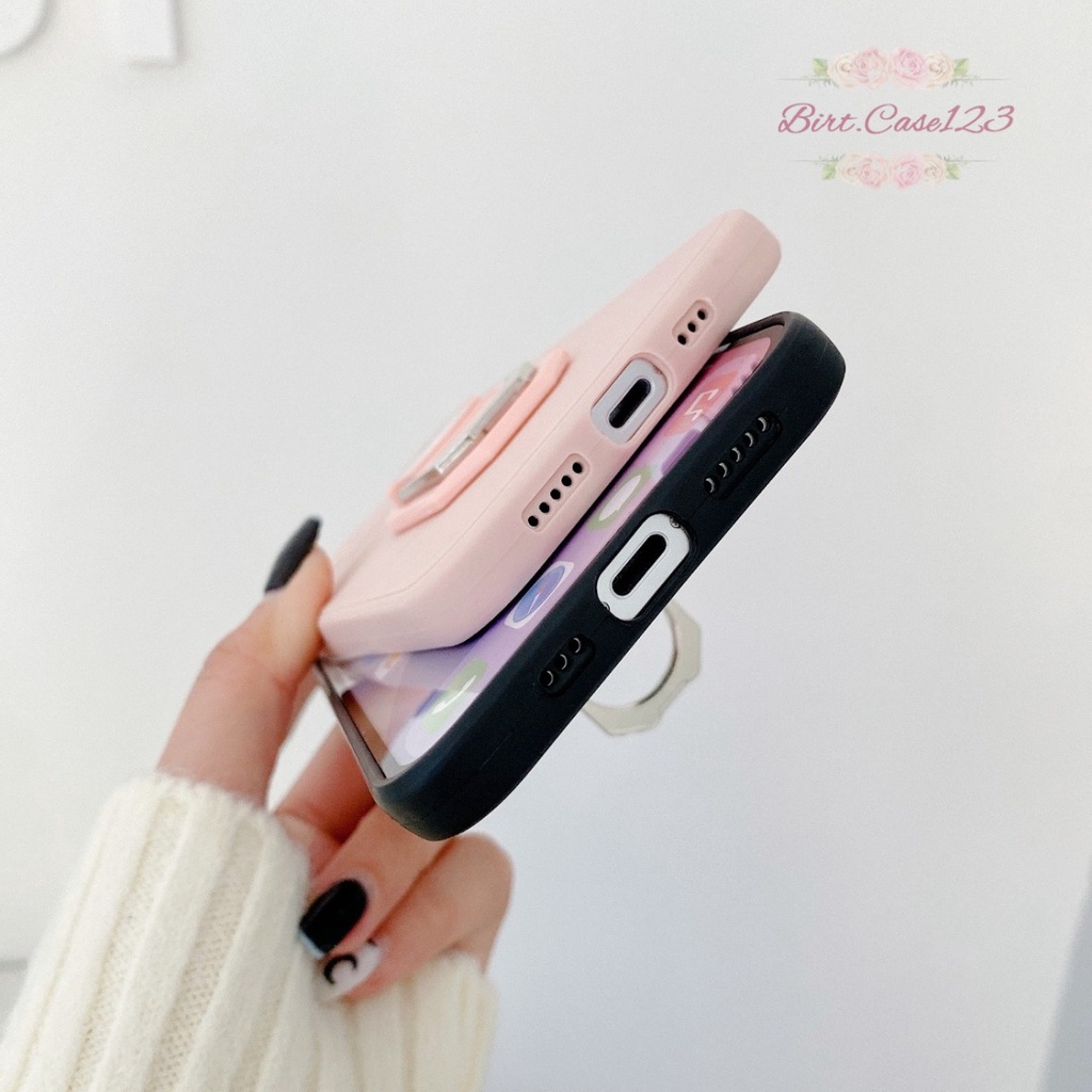 CASE SOFTCASE SILIKON MACARON PELINDUNG KAMERA RINGSTAND OPPO VIVO SAMSUNG XIAOMI REALME IPHONE INFINIX ALL TYPE BC6146