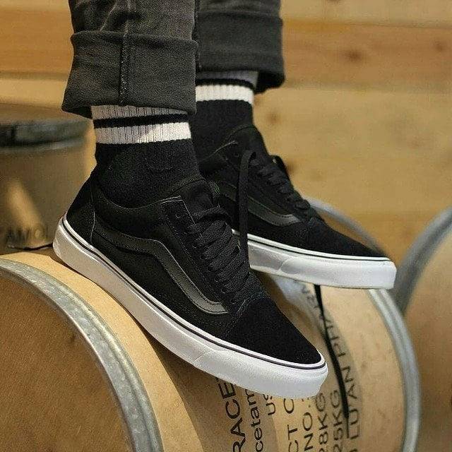 FRESH STOCK ] VANS OLD SKOOL BLACK DOPE 