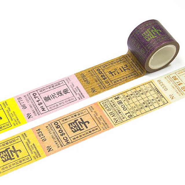 

[Roll] Washi Tape Student Ticket