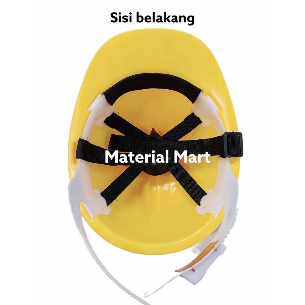 Helm Proyek | Safety Helmet | Pelindung Kepala | Topi Proyek BAGUS | Material Mart