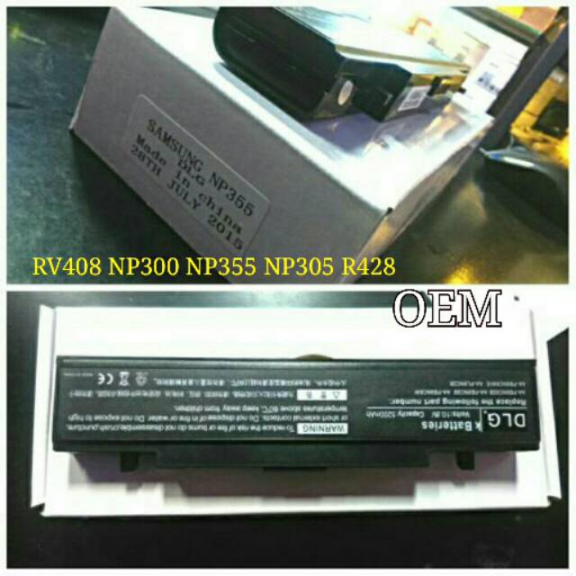 Baterai samsung OEM    RV408 NP300 NP355 NP300E4X NP305 NP355E4X R428