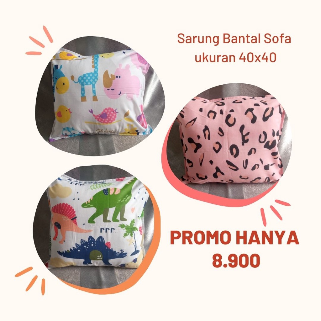 SARUNG BANTAL SOFA 40x40 Bantal Cushion 40x40