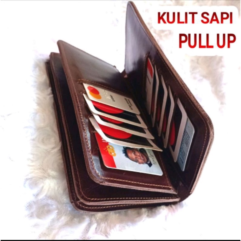 Dompet kulit asli model panjang full up