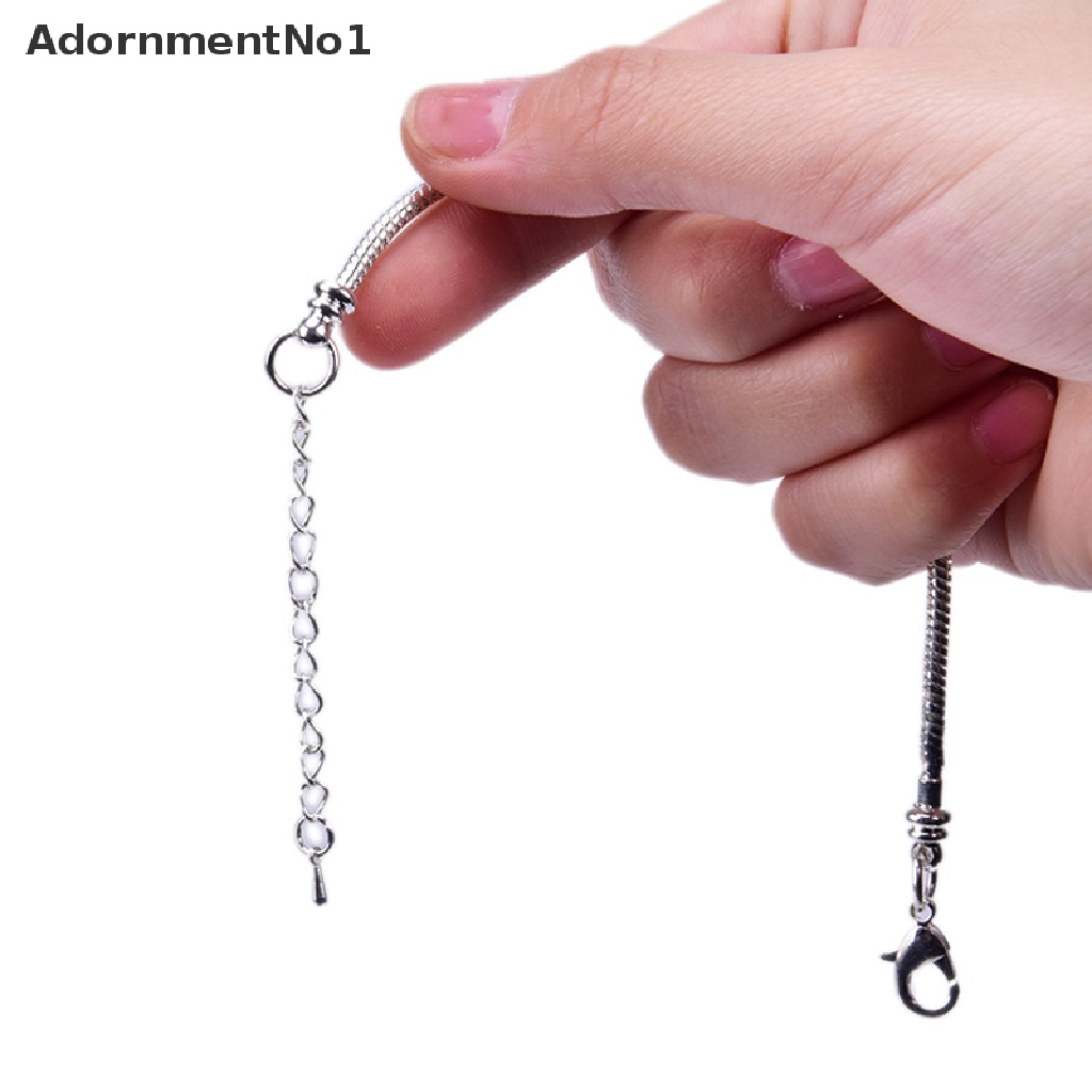 (AdornmentNo1) Gelang Tangan Rantai Motif Tulang Ular Bahan Stainless Steel Untuk Perhiasan Wanita