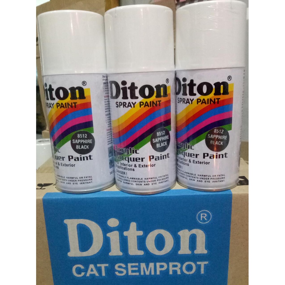 cat semprot Pilok pilox diton sapphire black 8512 300cc hitam sapir hitam metalik