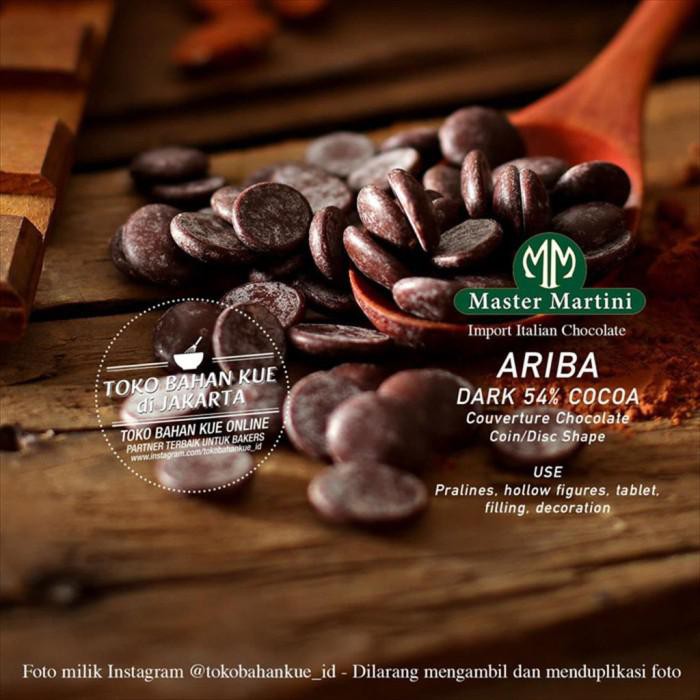 

PROMO - MASTER MARTINI ARIBA 54% DARK COUVERTURE CHOCOLATE 500GR COKELAT COIN