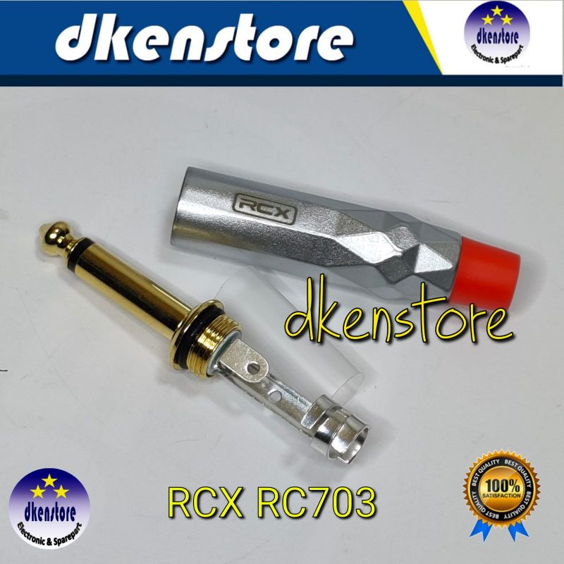 Jek Akai RCX RC703 Konektor Mono Gitar Mic 6.5mm