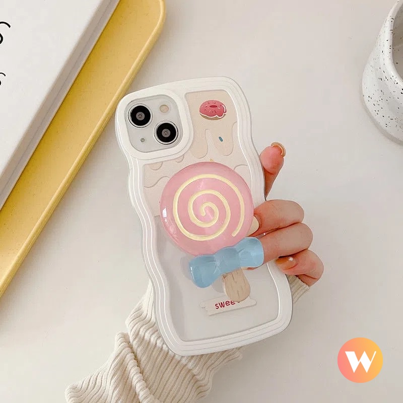 Soft Case Bahan TPU Desain Kartun Lollipop 3D Untuk Vivo Y22 Y20 Y21 Y33S Y12 Y11 V25E Y12i Y17 Y20s Y15 Y20i V23E Y20A Y21 Y21 Y1S Y21T Y21