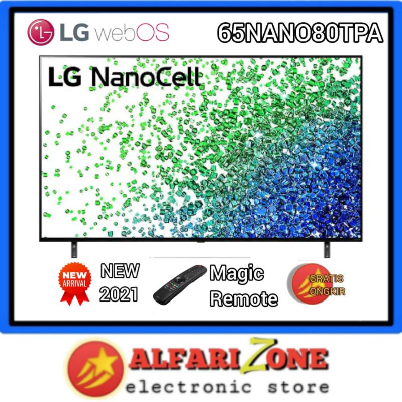 LG TV Smart 65 inch NanoCell 2021 65NANO80TPA  | Lg smart tv 4k 65NANO80 65NANO