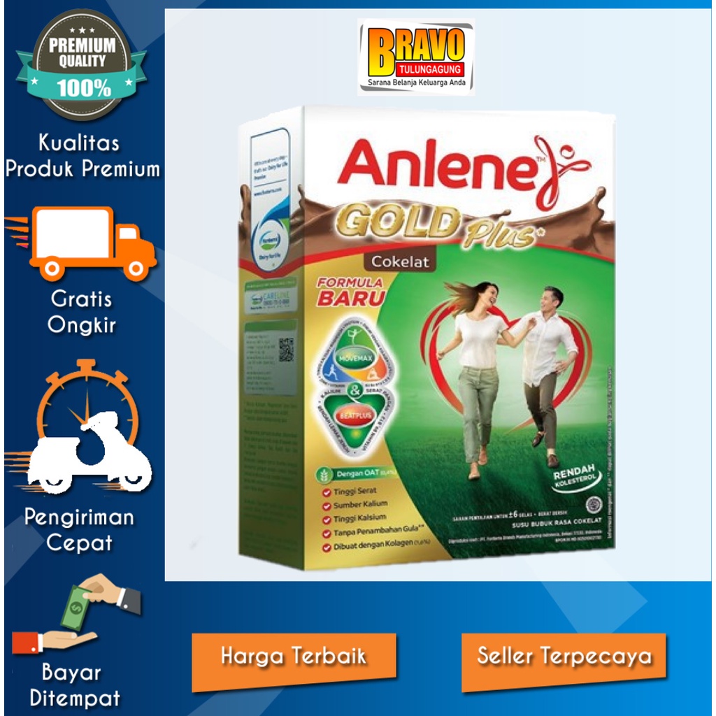 

Bravo Supermarket - Anlene Gold 5X Susu Bubuk Cokelat 600g