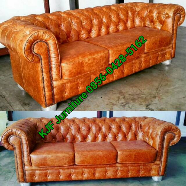 Sofa chesterfield kain jok oscar mewah sofa retro KJF