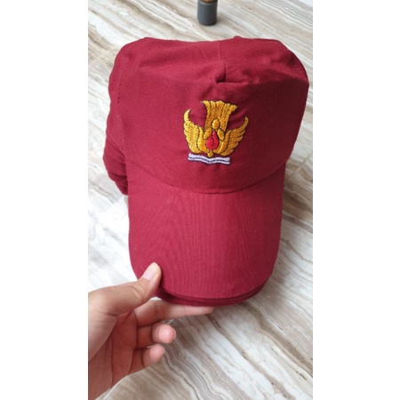 Pesan/Custom Topi sekolah bordir nama sekolah