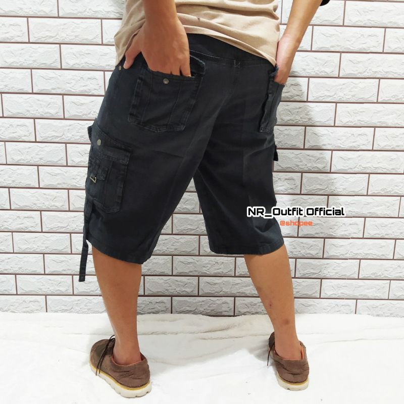 Celana Cargo Pendek Pria Kargo 7/8 Big Size 27-44 Kempol Cowok Tactical Army Pendaki Jumbo DKVR NR_Outfit Official COD